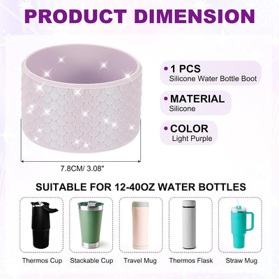 Funda silicona antiderrap para botella agua