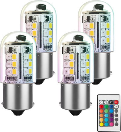 Bombilla LED RGB 3W 12V base bayoneta iluminación Navidad