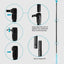 SUP Paddle ajustable eje aluminio 3pzas fibra vidrio