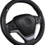 Funda volante cuero universal para coche y SUV negra