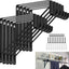 10 Pzas Soporte Barra Closet 11x11pulg 136kg con Ganchos