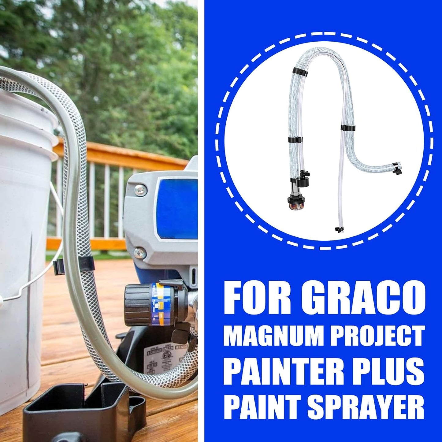 Kit tubo succión pulverizador pintura Graco Magnum