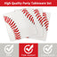 Pack 96 Suministros Fiesta Béisbol Platos Servilletas