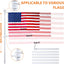 Mástil bandera 6ft acero inox soporte con clips