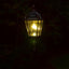 Luz solar poste al aire libre aluminio bronce 3pulg