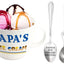 Set cuenco helado con cuchara regalo papá navidad