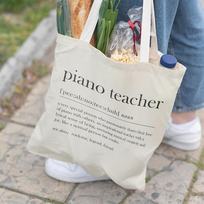 Bolsa Canvas Reutiliz. Regalo para Maestro de Música