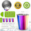 Vasos acero inox para niños 8oz sin BPA apilables