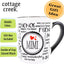 Taza cerámica 16oz regalo abuela y abuelo color blanco y negro