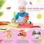 Set 20 cuchillos plástico niños con tablas cortar cocina