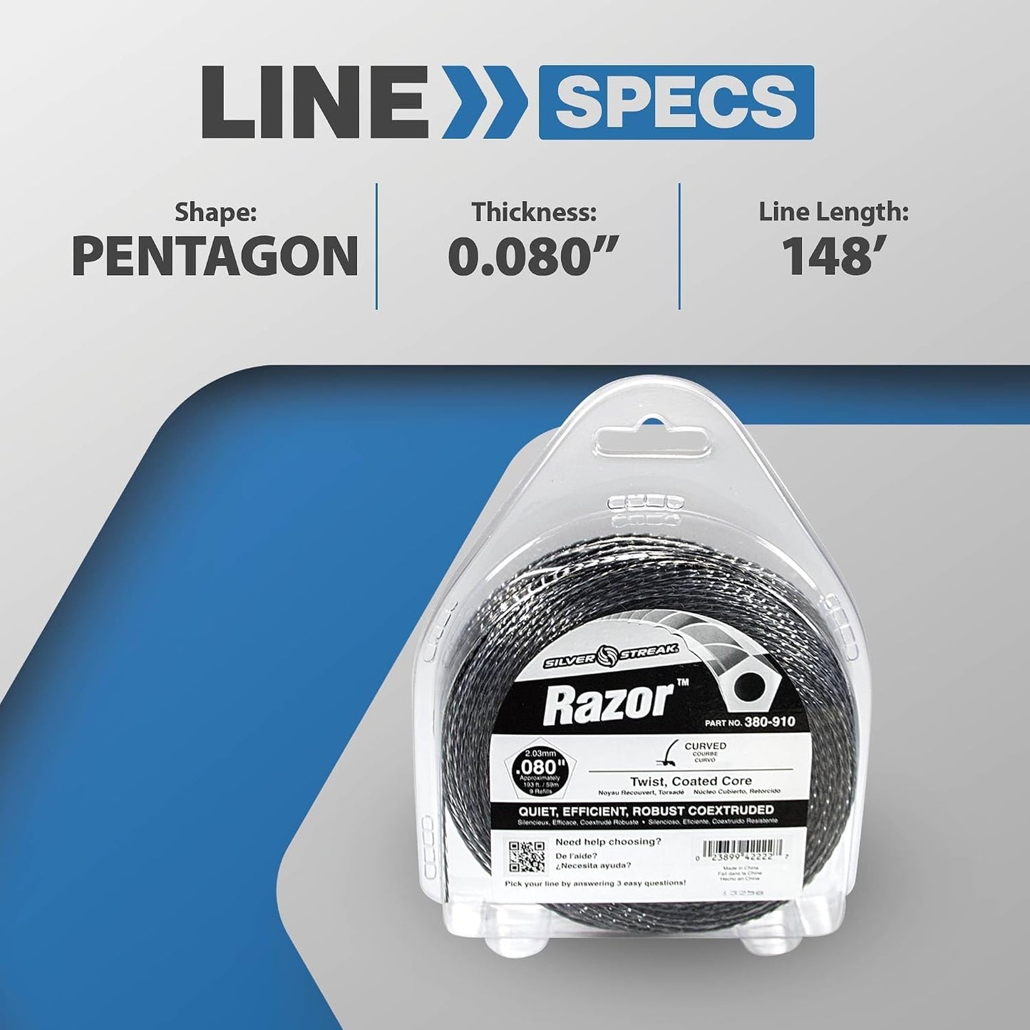 Cortador de barba Silver Streak 0.080 1/2 libra