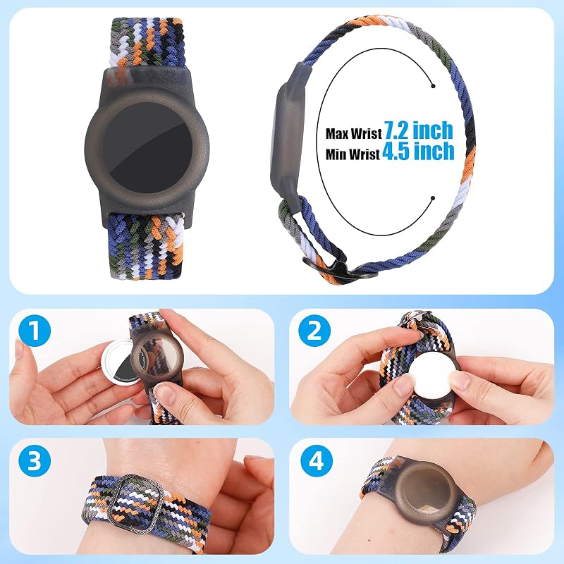 Pulsera elástica para Airtag niños y ancianos