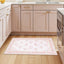 Alfombra entrada floral rosa 2x3pulg antideslizante