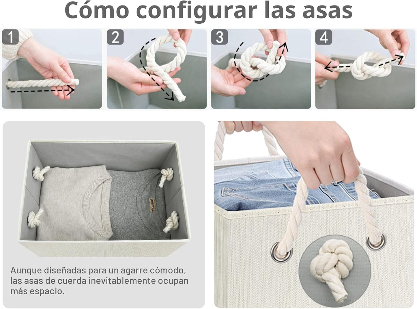 Cajas almacenamiento con tapas
