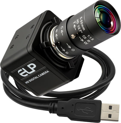 Cámara USB 5mp 1440P60fps zoom 10x enfoque variable CS Mount
