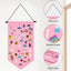 Soporte broches lienzo colgado pared