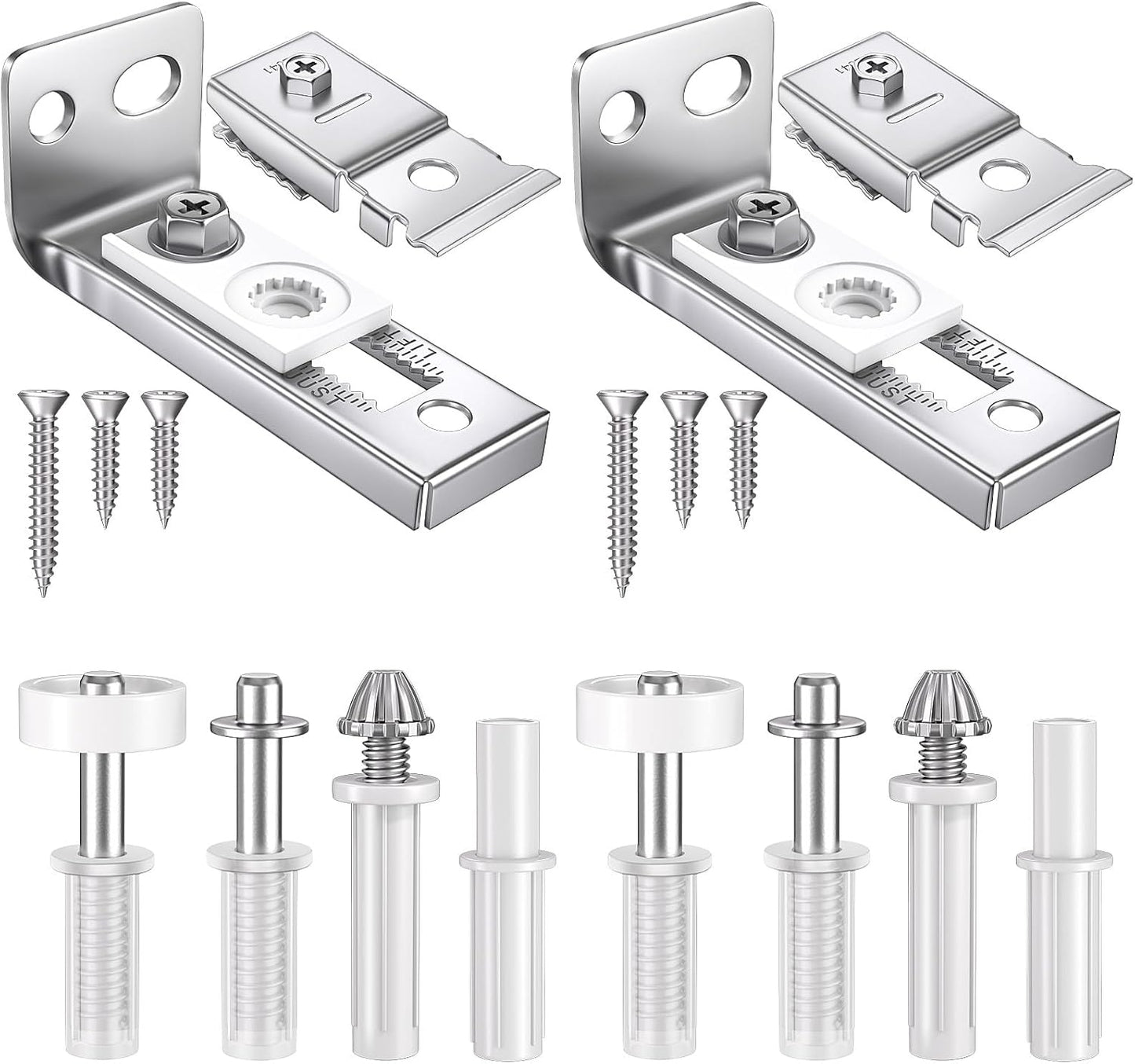 Kit herrajes puertas plegables 2 pzas soportes ruedas guías