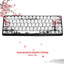 Juego 68 teclas teclado mecánico RK68 GK68 PBT ANSI