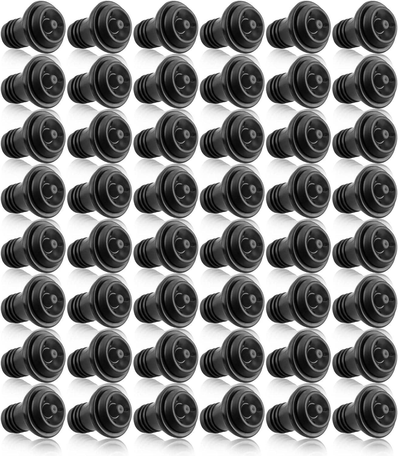 48 Tapones de Vino al Vacío para Botella Goma Frescura