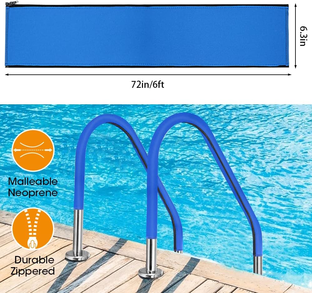 Cubierta pasamanos piscina 6ft antiderrap con cremallera