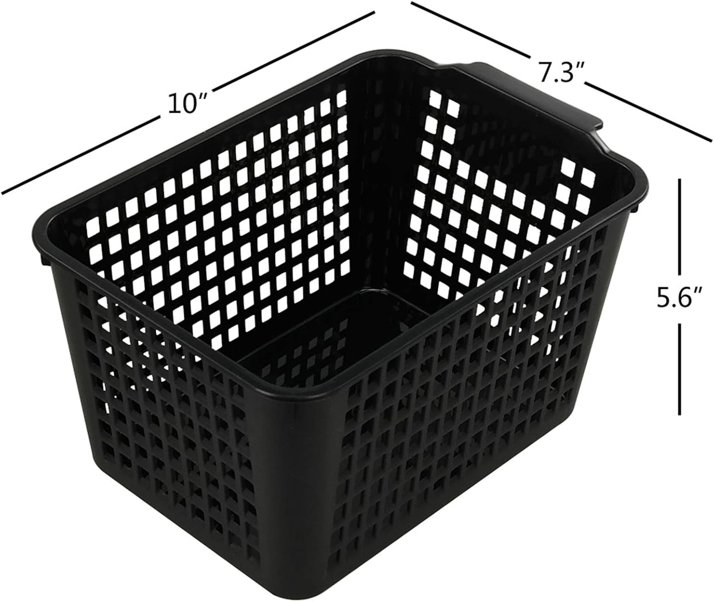 6 Pzas Cestas Plástico Almacenamiento Despensa