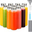 Botellas vidrio 24oz con tapa acero inox set