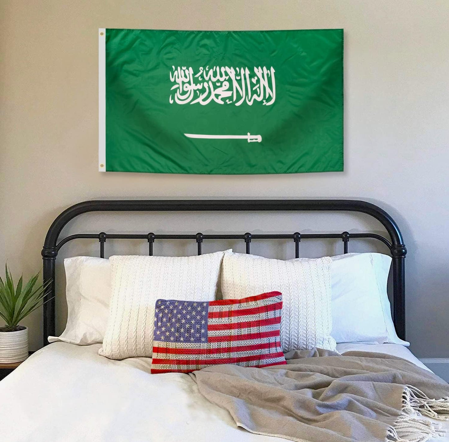 Bandera Arabia Saudita 3x5ft poliéster resistente