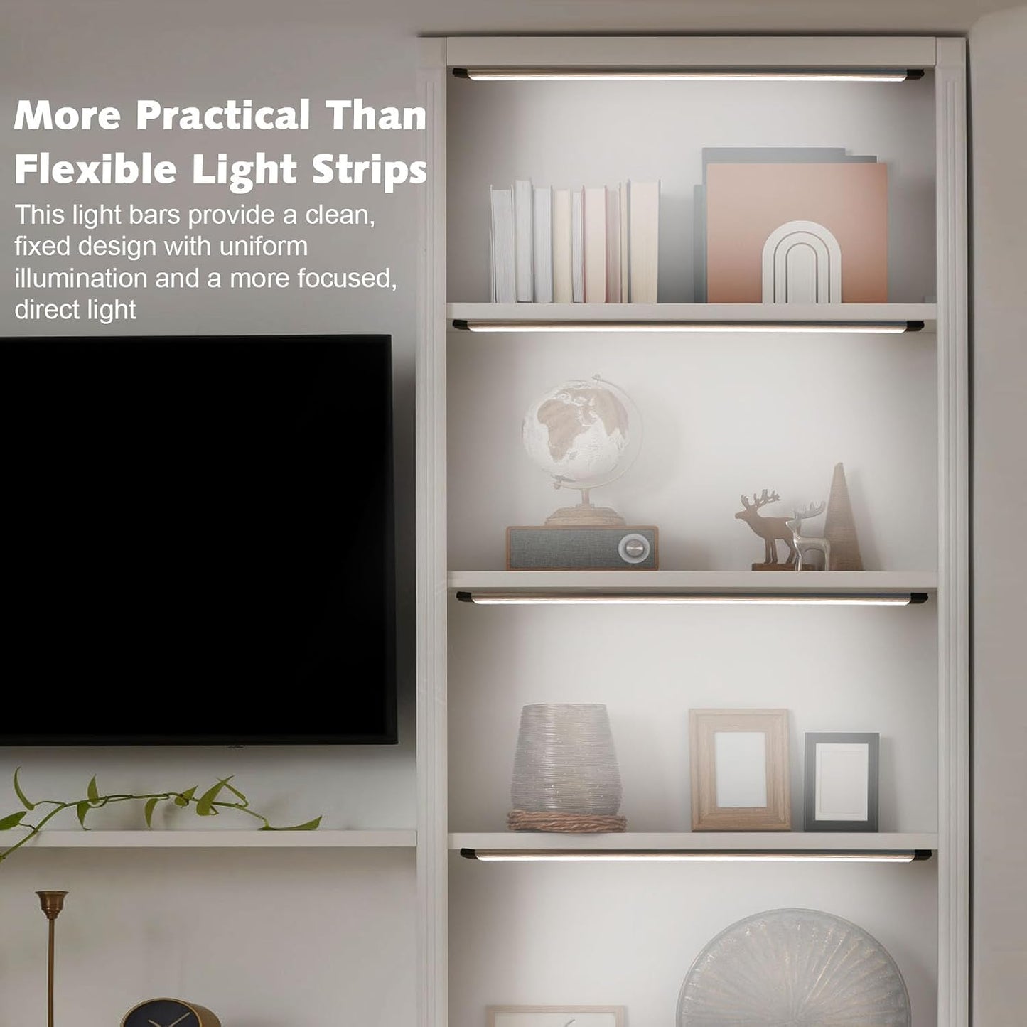 Tira luces LED enchufable 12pulg para cocina
