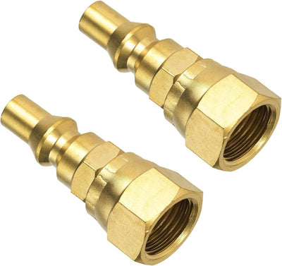 Accesorio desconexión LP 1/4x3/8 pulg conexiones rápida RV