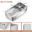 16 Moldes Acero Inox 9x5pulg para Pan Brownies
