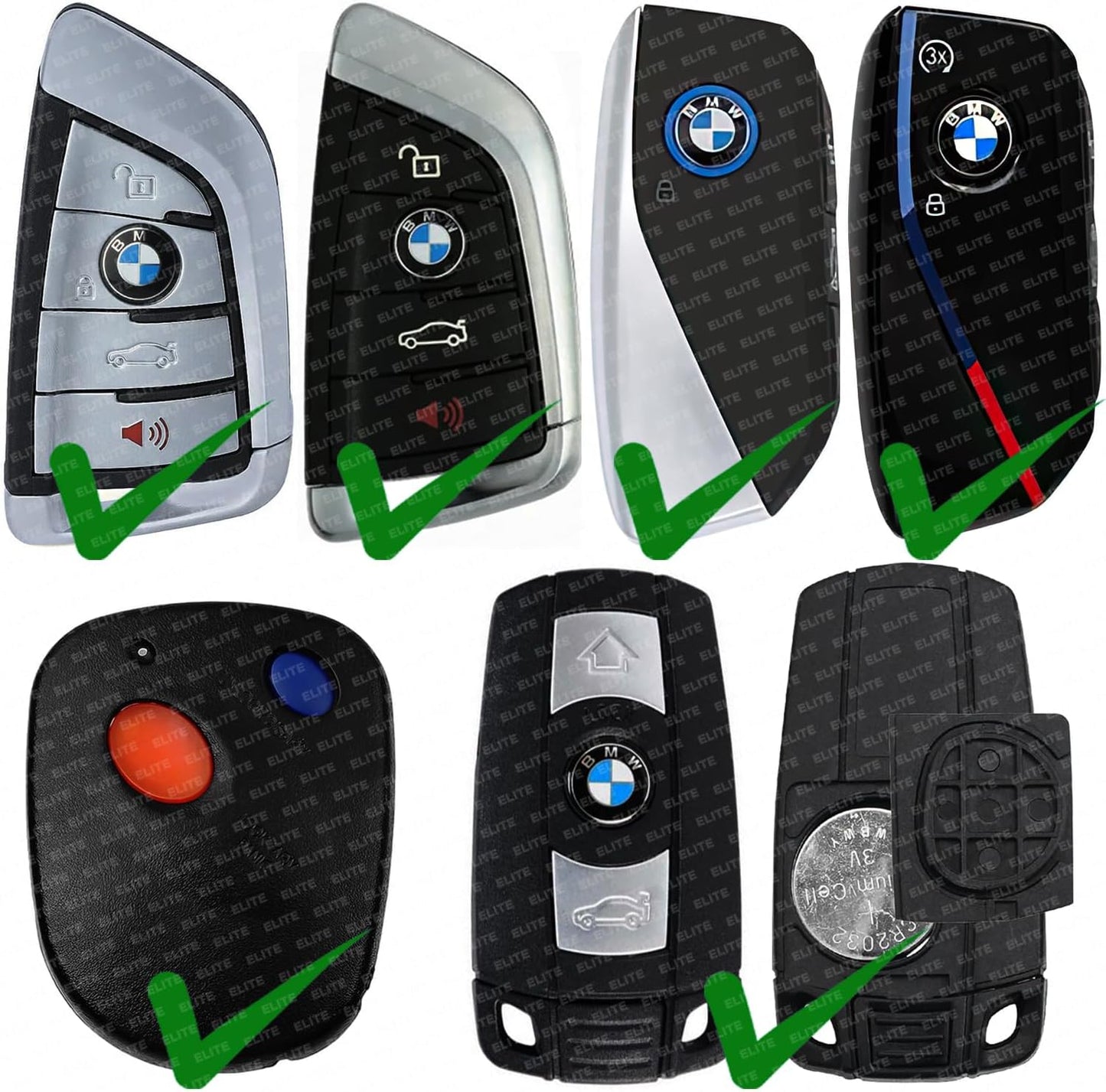 Baterías llavero BMW Serie 1-9 X1 X3 X5 X7 XM iX i3 i4 i7 M3 M5
