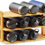 Organiz. botellas bambú 3 niveles 12 botellas