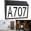 Placa LED direccional impermeable con números personalizados