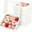 30 Cajas Panadería 8x8x2pulg con Ventana Galletas