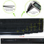 Soporte puerta forma H aluminio cepillo negro 3.2pulg