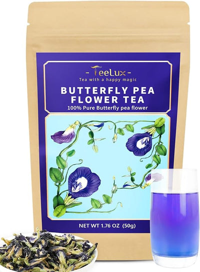 Té flor guisante mariposa natural para bebidas azules y moradas