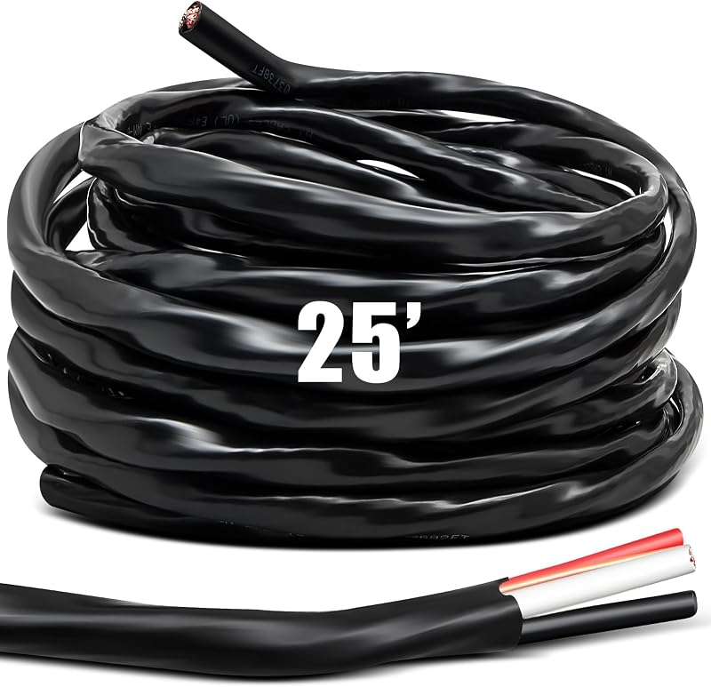Cable eléctrico 25ft 6/3 NM-B cobre 3 conductores 600V