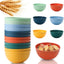 Set 12 Cuencos Paja Trigo 26oz Reutilizables Microondas