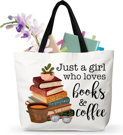 Bolsa reutiliz. para amantes de los libros y mujeres