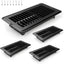 4 Pzas Rejilla Ventilación Suelo RV 4x8" Negro