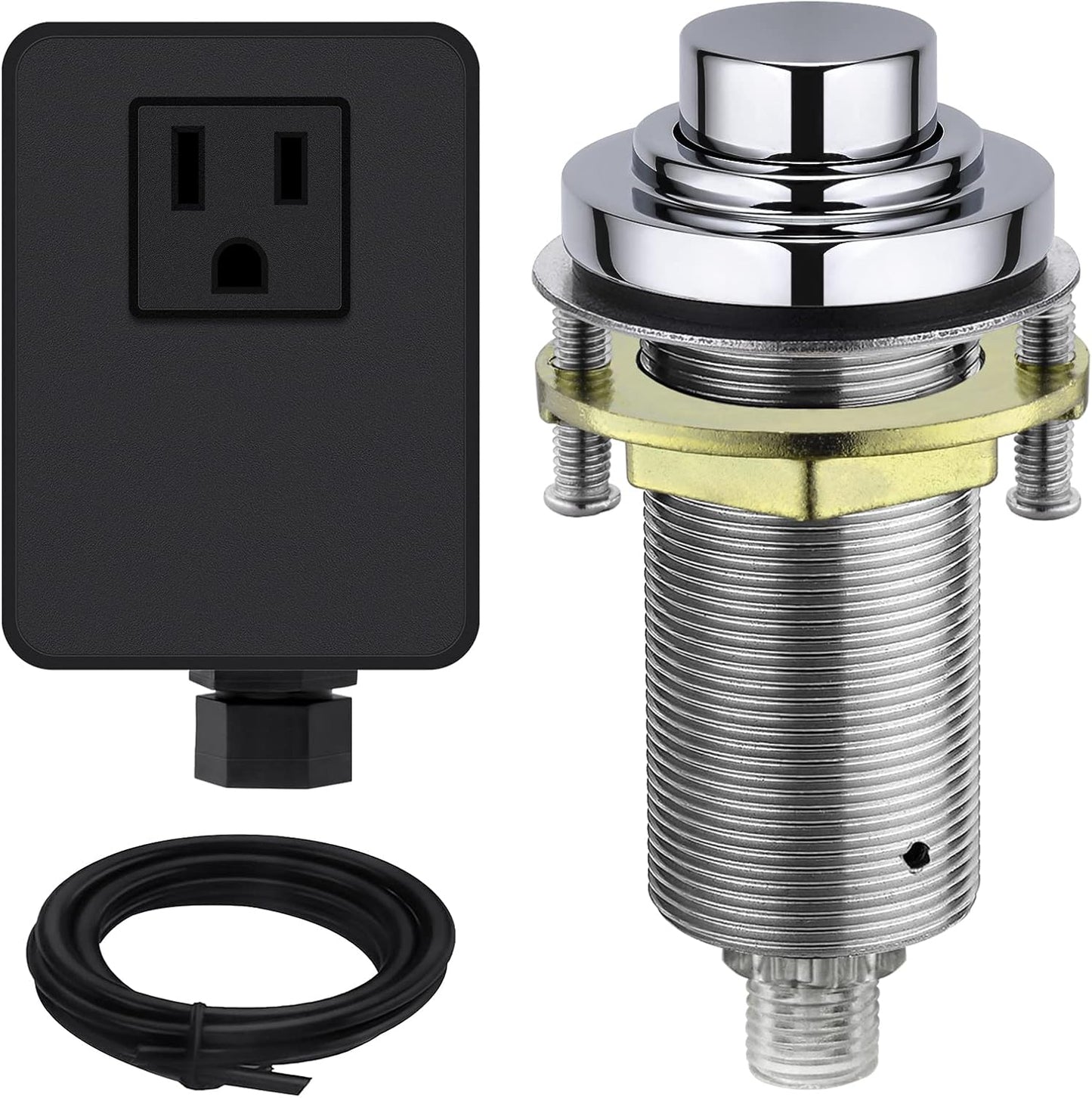 Kit interruptor aire SinkTop botón latón cromado inalámbrico