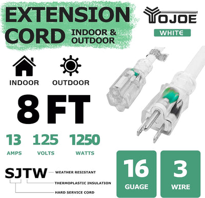 Cable extensión 13A 16 clavijas 3 extremo iluminado