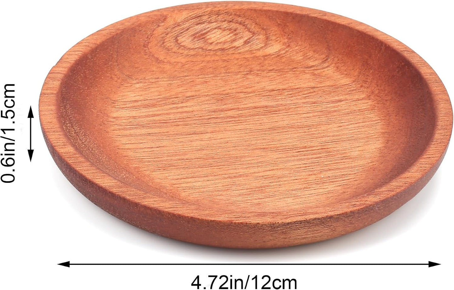 Plato redondo madera organiz. joyas decorativo