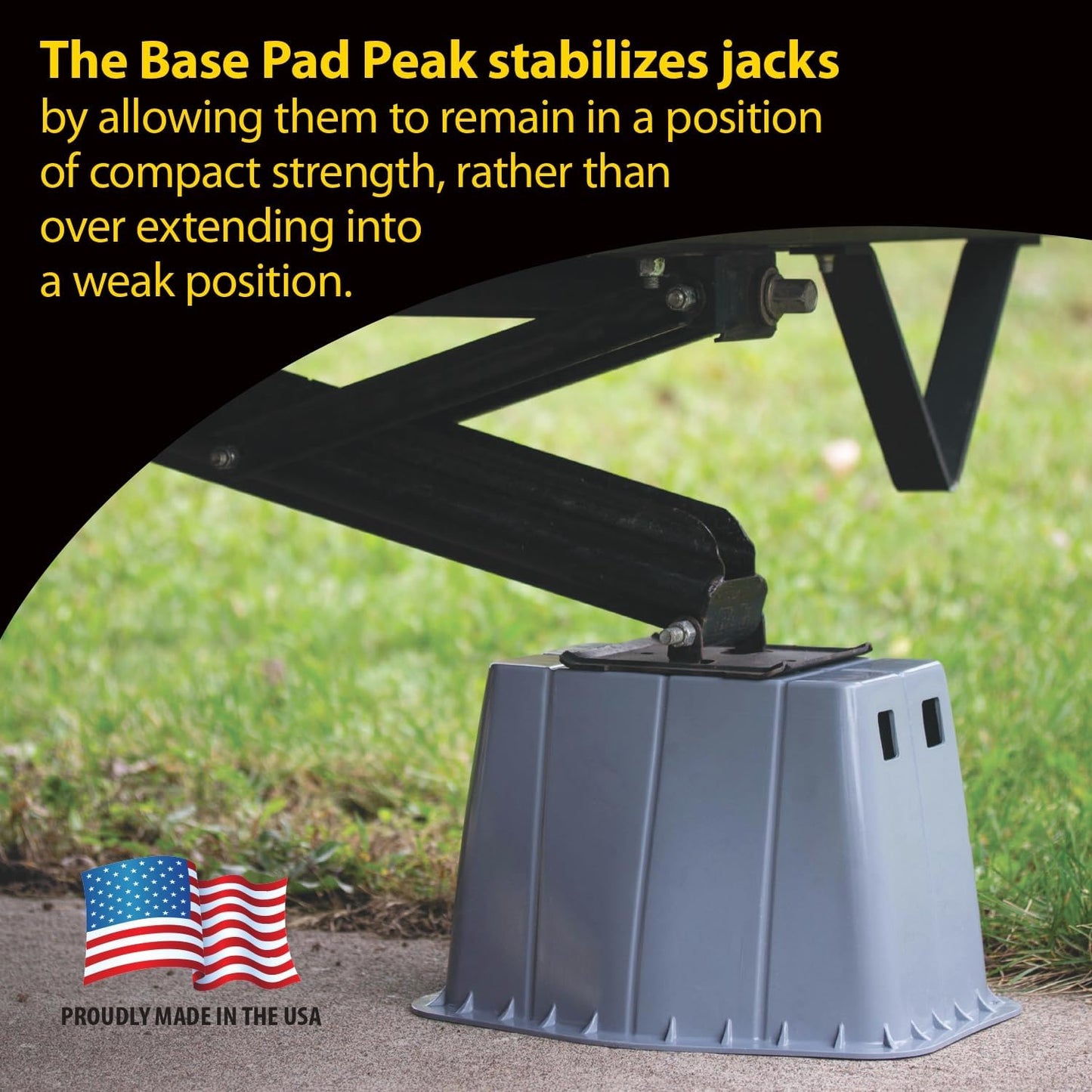 Base Pad Peak Bloque Remolque Almohadilla RV Accesorio Caravana
