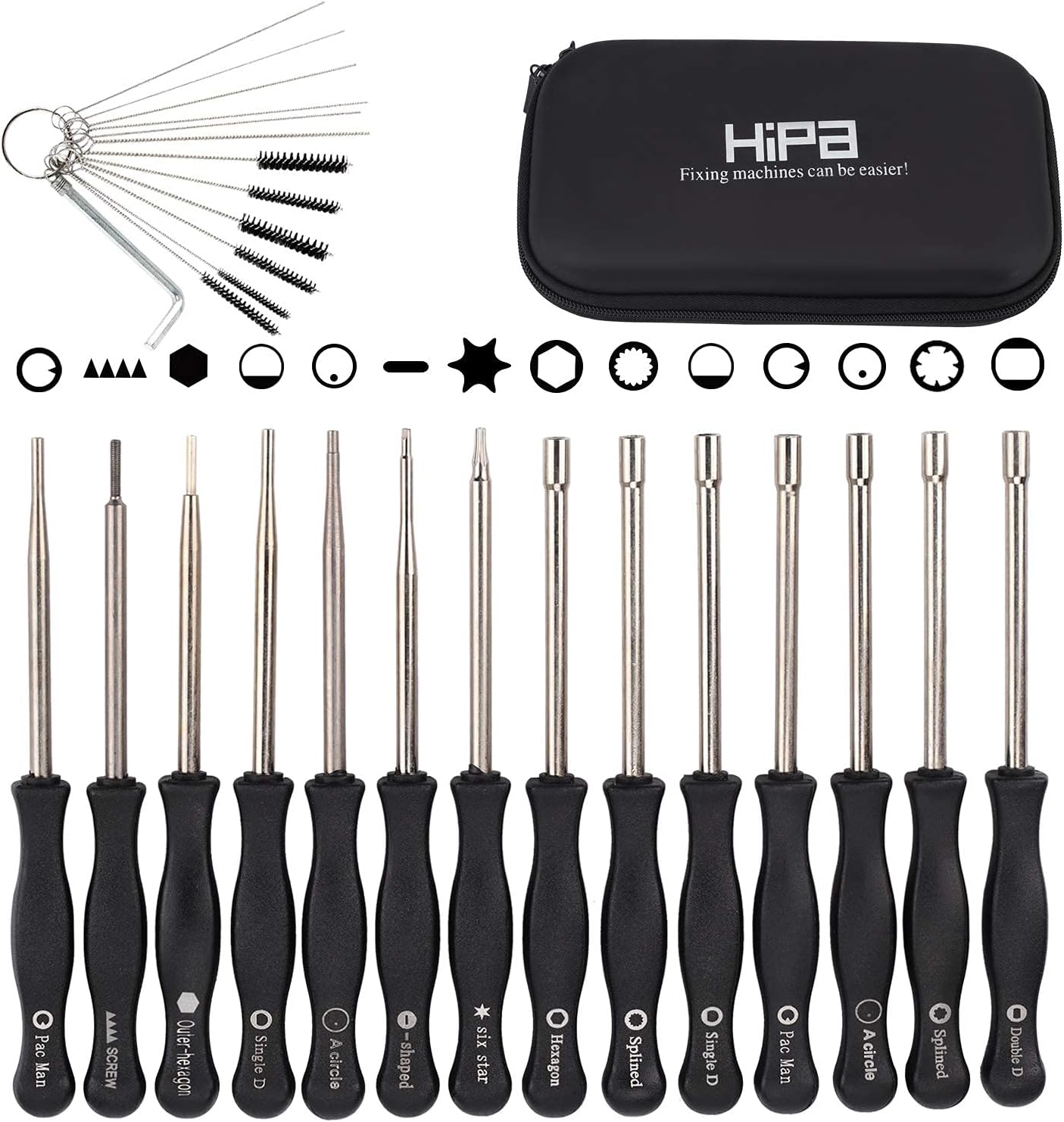 Set 5 herramientas ajuste carburador motores 2 ciclos