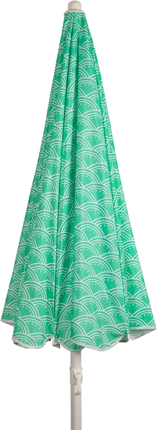 Sombrilla playa portátil 5.5ft UV con poste inclinable