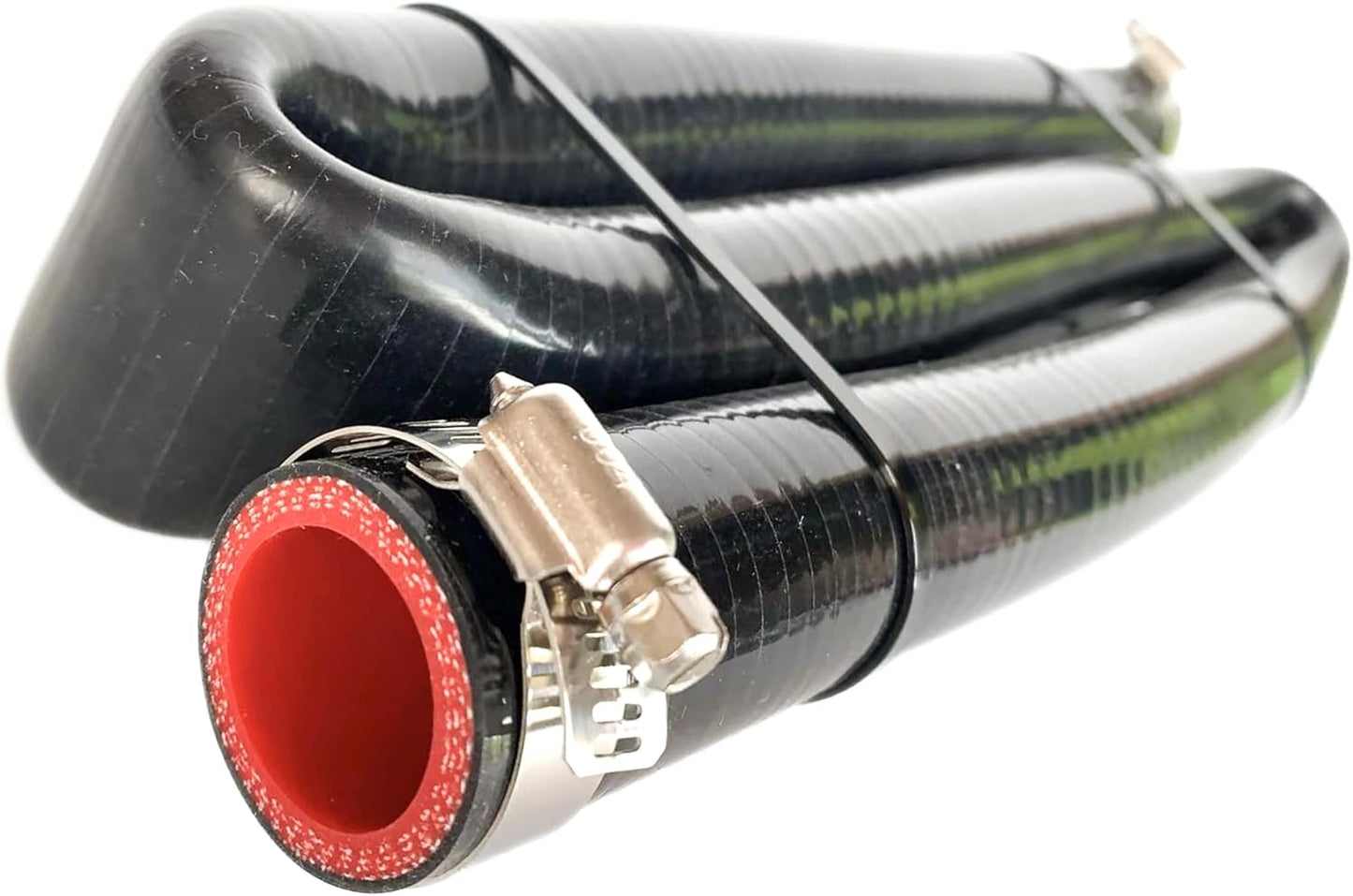 Manguera silicona reforzada 25mm x 3.28ft negra 145psi