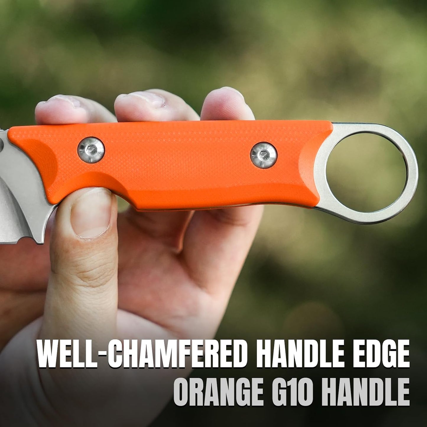 Cuchillo fijo Cabox acero D2 mango G10 caza supervivencia