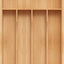 Organiz. cubiertos bambú cajón cocina 9.5x13.5"
