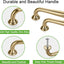 10 Manijas Bronce Champán para Gabinete 5/128mm